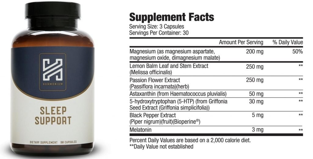 Harmonium Sleep Support Dosage