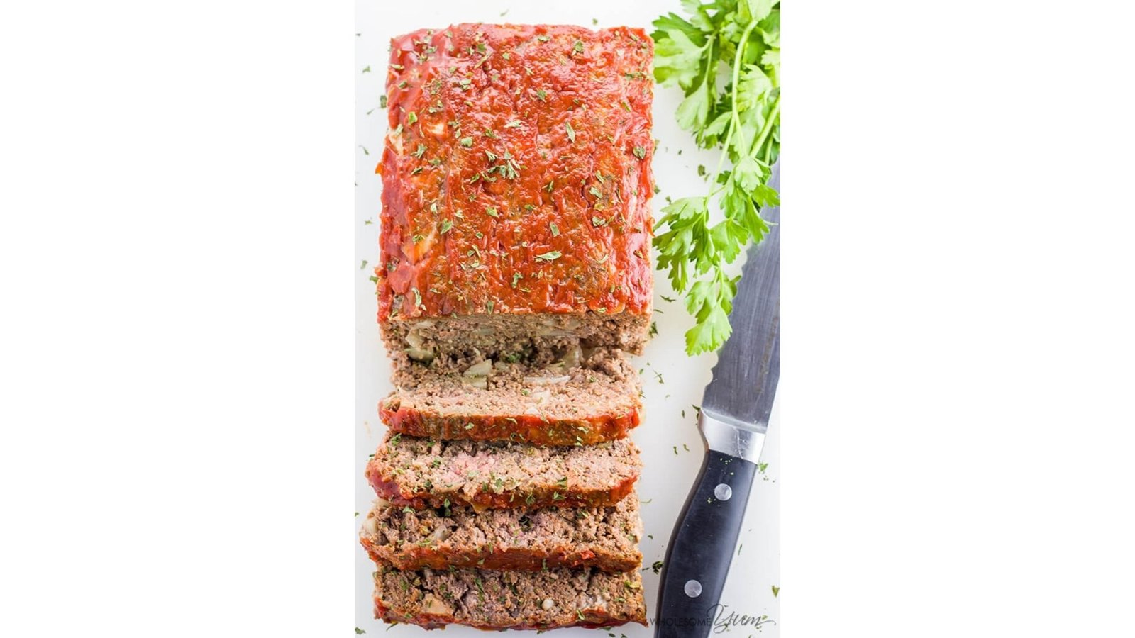 Paleo keto low carb meatloaf recipe by Wholesome yum