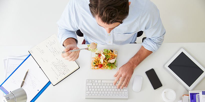 Eat healthy while work at home